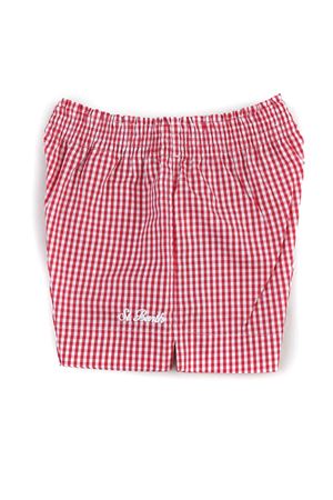 Shorts in cotone rosso SAINT BARTH KIDS | MEA00100976L